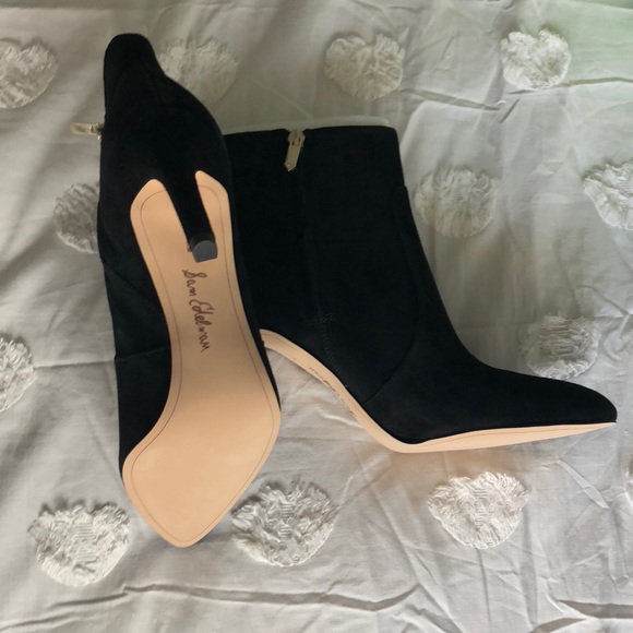 Sam Edelman Shoes - Never been worn black suede Sam Edelman booties 🖤